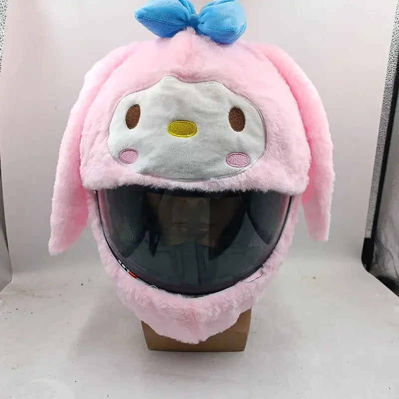 Pink Plush Lop (Bunny) Helmet Cover