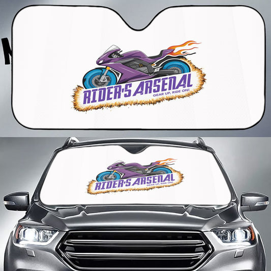 White Rider's Arsenal Auto Sun Shade