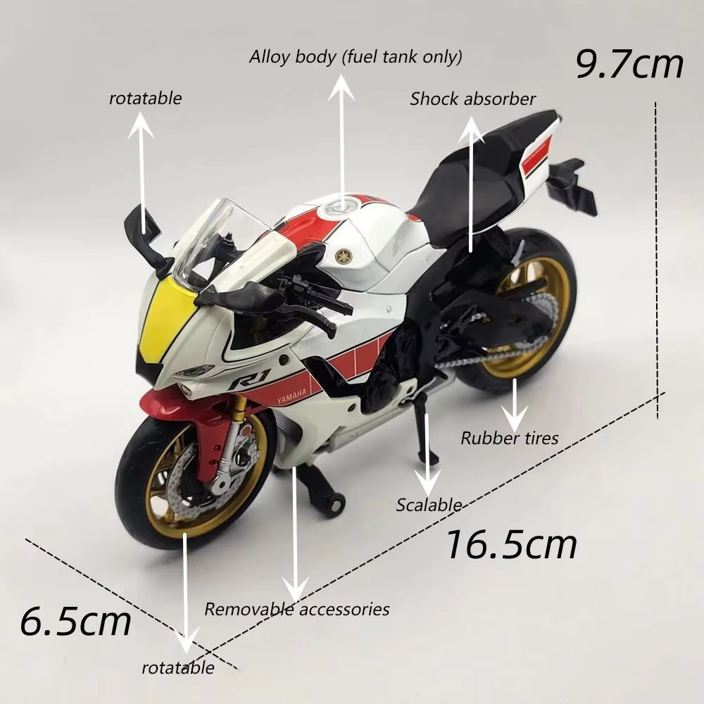 Yamaha YZF-R1M 1:12 Diecast Model