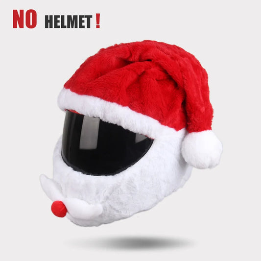 Plush Santa Clause Helmet Cover