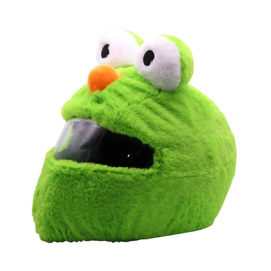 Green Frog Plush Helmet Cover