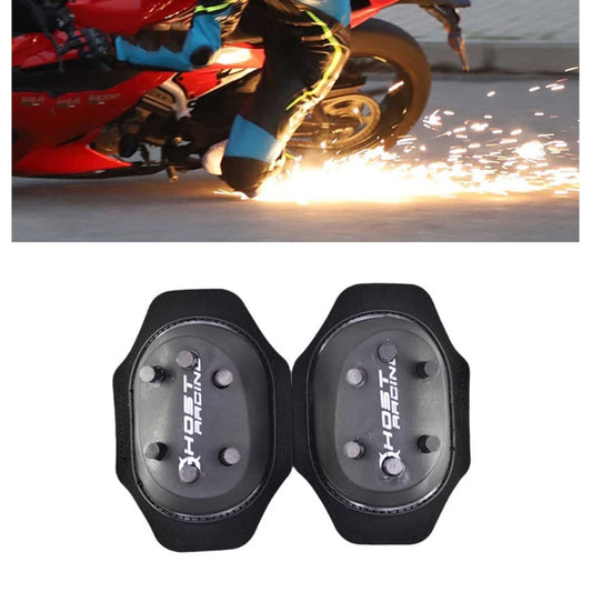 Set of 2 black knee pads with spark and grinding protection