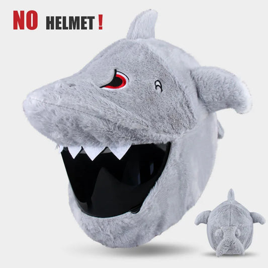 Plush Shark Helmet Cover
