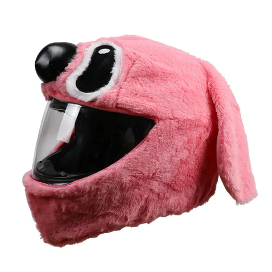 Pink Koala Plush Helmet Cover