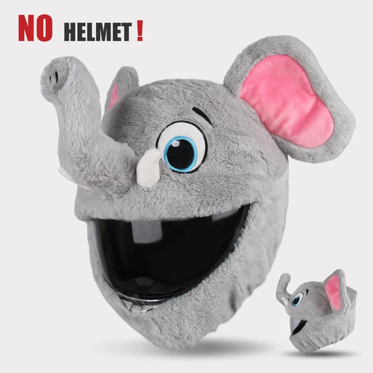 Plush Elephant Helmet Cover