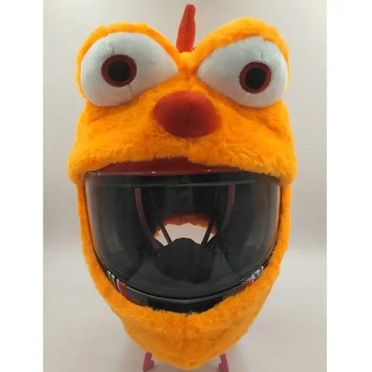 Orange Plush Thing Helmet Cover